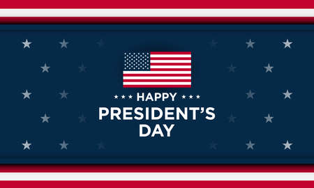 President's Day Background Design. Banner, Poster, Greeting Card. Vector Illustration.のイラスト素材