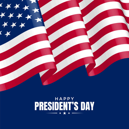President's Day Background Design. Banner, Poster, Greeting Card. Vector Illustration.のイラスト素材