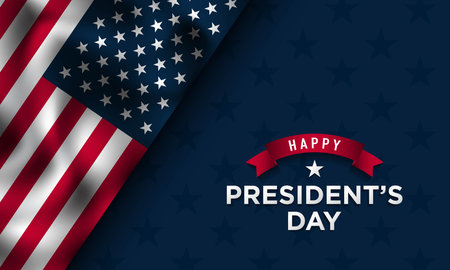 President's Day Background Design. Banner, Poster, Greeting Card. Vector Illustration.のイラスト素材