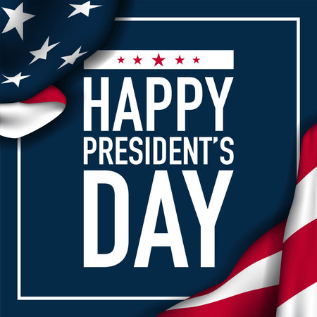 President's Day Background Design. Banner, Poster, Greeting Card. Vector Illustration.のイラスト素材