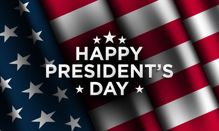 President's Day Background Design. Banner, Poster, Greeting Card. Vector Illustration.のイラスト素材