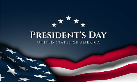 President's Day Background Design. Banner, Poster, Greeting Card. Vector Illustration.のイラスト素材