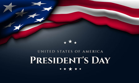 President's Day Background Design. Banner, Poster, Greeting Card. Vector Illustration.のイラスト素材