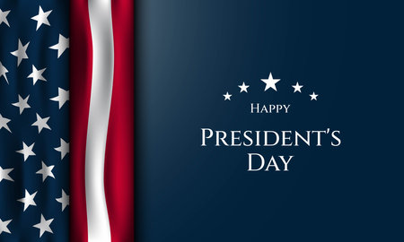 President's Day Background Design. Banner, Poster, Greeting Card. Vector Illustration.のイラスト素材