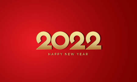 2022 Happy New Year Background. Greeting Card, Banner, Poster. Vector Illustration.のイラスト素材