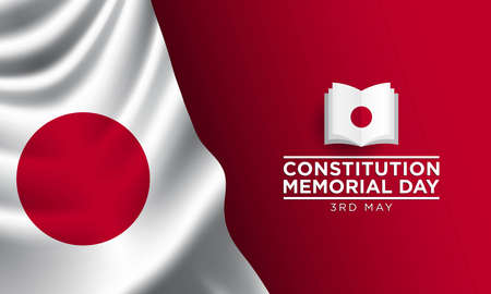 Constitution Memorial Day Background Design. Banner, Poster, Greeting Card. Vector Illustration.