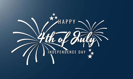 United States Independence Day Background Design. Fourth of July. Vector illustrationのイラスト素材