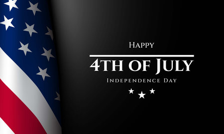 United States Independence Day Background Design. Fourth of July. Vector illustrationのイラスト素材