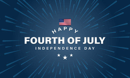 United States Independence Day Background Design. Fourth of July. Vector illustrationのイラスト素材