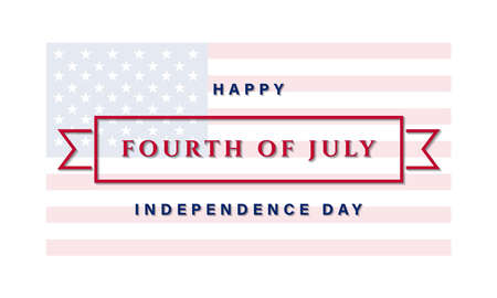 United States Independence Day Background Design. Fourth of July. Vector illustrationのイラスト素材