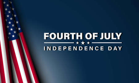 United States Independence Day Background Design. Fourth of July. Vector illustrationのイラスト素材