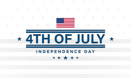 United States Independence Day Background Design. Fourth of July. Vector illustrationのイラスト素材