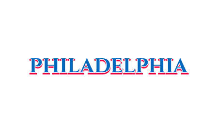 Philadelphia Lettering Vector Design. Can be used to logo, card, poster, heading and beautiful title.のイラスト素材