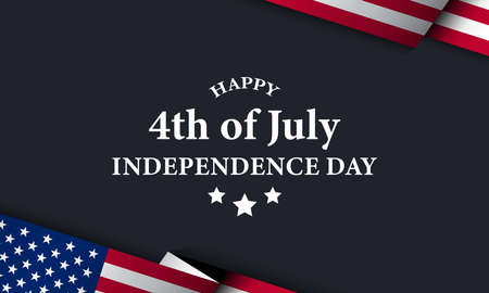 United States Independence Day Background Design. Fourth of July. Vector illustrationのイラスト素材