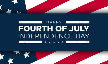 United States Independence Day Background Design. Fourth of July. Vector illustrationのイラスト素材