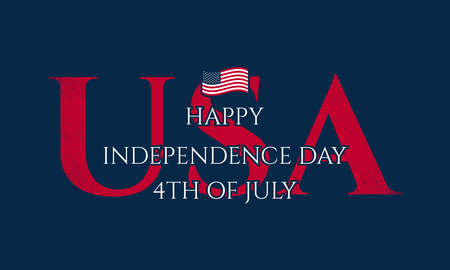 United States Independence Day Background Design. Fourth of July. Vector illustrationのイラスト素材