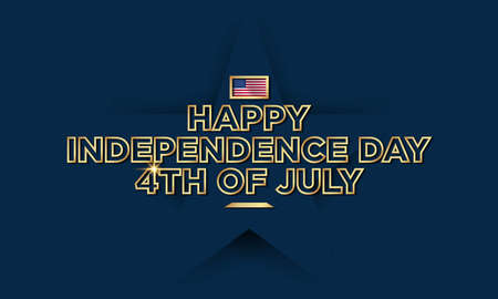 United States Independence Day Background Design. Fourth of July. Vector illustrationのイラスト素材