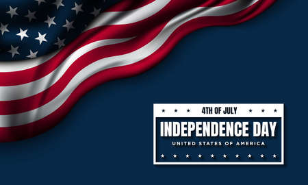 United States Independence Day Background Design. Fourth of July. Vector illustrationのイラスト素材