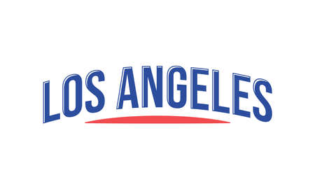 Los Angeles Lettering Vector Design. Can be used to logo, card, poster, heading and beautiful title.のイラスト素材