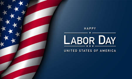 Labor Day Background Design. Banner, Poster, Greeting Card. Vector Illustrationのイラスト素材