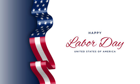 Labor Day Background Design. Banner, Poster, Greeting Card. Vector Illustration.のイラスト素材
