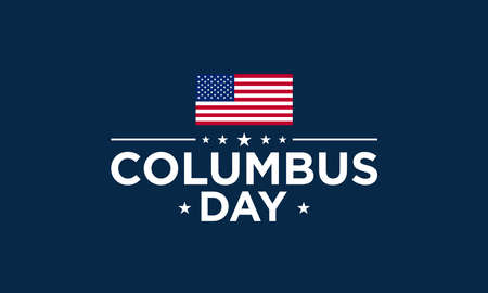 Columbus Day Background Design. Banner, Poster, Greeting Card. Vector Illustration.のイラスト素材