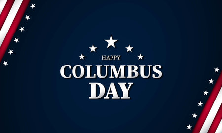 Columbus Day Background Design. Banner, Poster, Greeting Card. Vector Illustration.のイラスト素材