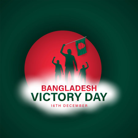 Bangladesh Victory Day Background Design. Vector Illustration.のイラスト素材