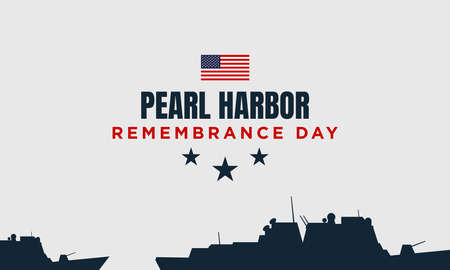 Pearl Harbor Remembrance Day Background Design. Vector Illustration.のイラスト素材