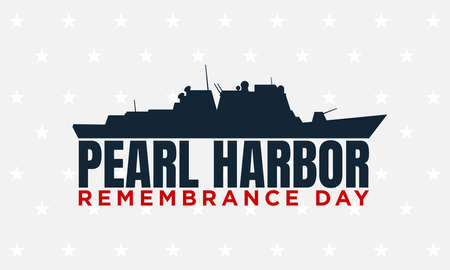 Pearl Harbor Remembrance Day Background Design. Vector Illustration.のイラスト素材
