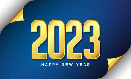 2023 Happy New Year Background Design. Greeting Card, Banner, Poster. Vector Illustration.