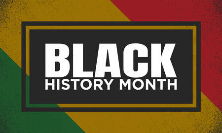 Vector Illustration of Black History Month. Banner, Poster, Greeting Card.のイラスト素材