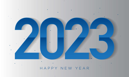 2023 Happy New Year Background Design. Greeting Card, Banner, Poster. Vector Illustration.