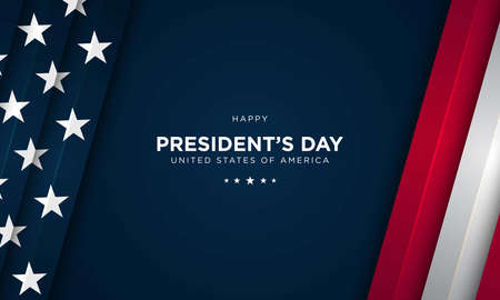 President's Day Background Design. Banner, Poster, Greeting Card. Vector Illustration.のイラスト素材