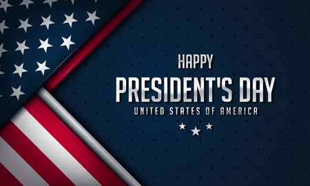 Presidentâs Day Background Design. Banner, Poster, Greeting Card. Vector Illustration.のイラスト素材