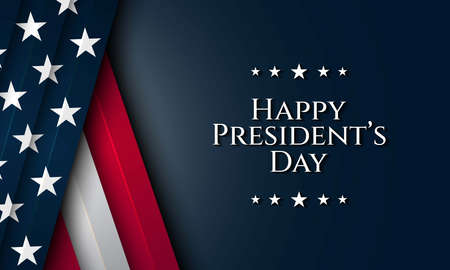 President's Day Background Design. Banner, Poster, Greeting Card. Vector Illustration.のイラスト素材
