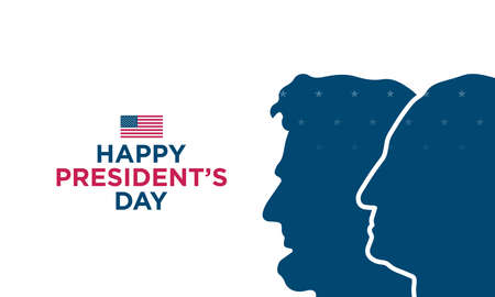 Presidentâs Day Background Design. Banner, Poster, Greeting Card. Vector Illustration.のイラスト素材