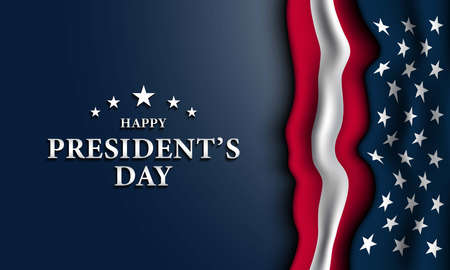 President's Day Background Design. Banner, Poster, Greeting Card. Vector Illustration.のイラスト素材