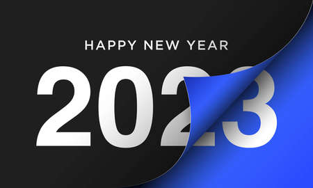 2023 Happy New Year Background Design. Greeting Card, Banner, Poster. Vector Illustration.のイラスト素材