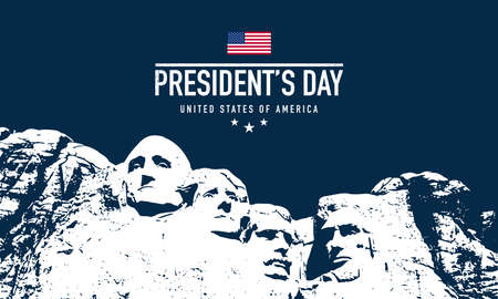 President's Day Background Design. Banner, Poster, Greeting Card. Vector Illustration.のイラスト素材