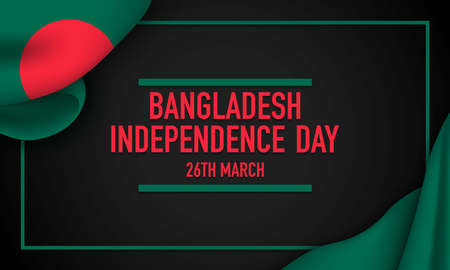 Bangladesh Independence Day Background. Banner, Poster, Greeting Card. Vector Illustration.のイラスト素材