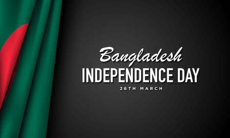 Bangladesh Independence Day Background. Banner, Poster, Greeting Card. Vector Illustration.のイラスト素材