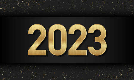2023 Happy New Year Background Design. Greeting Card, Banner, Poster. Vector Illustration.のイラスト素材
