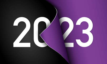 2023 Happy New Year Background Design. Greeting Card, Banner, Poster. Vector Illustration.