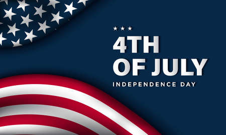 United States Independence Day Background Design. Fourth of July. Vector illustrationのイラスト素材