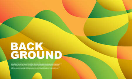 Abstract colorful liquid and curvy geometric background for banner. Vector illustration.のイラスト素材