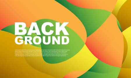 Abstract colorful liquid and curvy geometric background for banner. Vector illustration.のイラスト素材