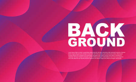 Abstract colorful liquid and curvy geometric background for banner. Vector illustration.のイラスト素材