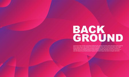 Abstract colorful liquid and curvy geometric background for banner. Vector illustration.のイラスト素材