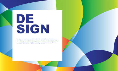 Abstract colorful liquid and curvy geometric background for banner. Vector illustration.のイラスト素材